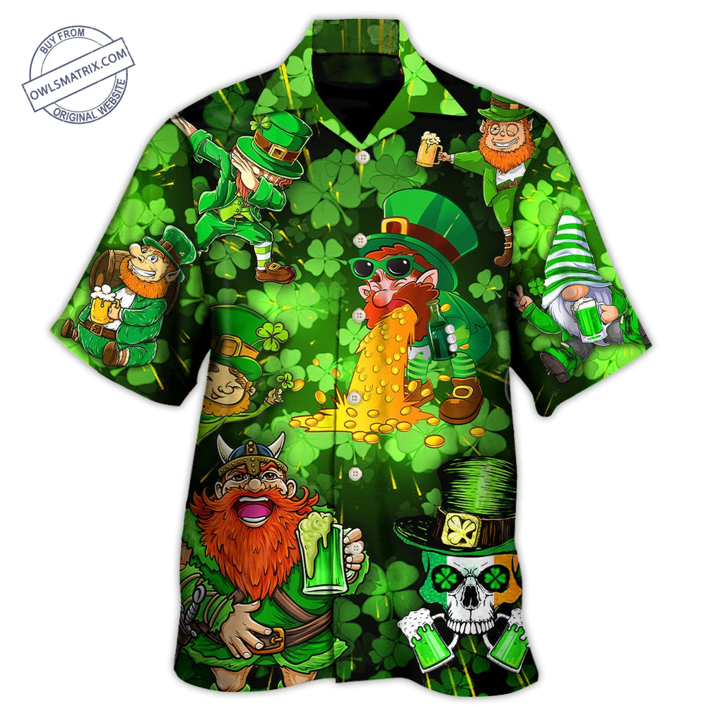 Irish Beer St Day Viking Skull Leprechaun Gnome Hawaii Shirt Ha74661