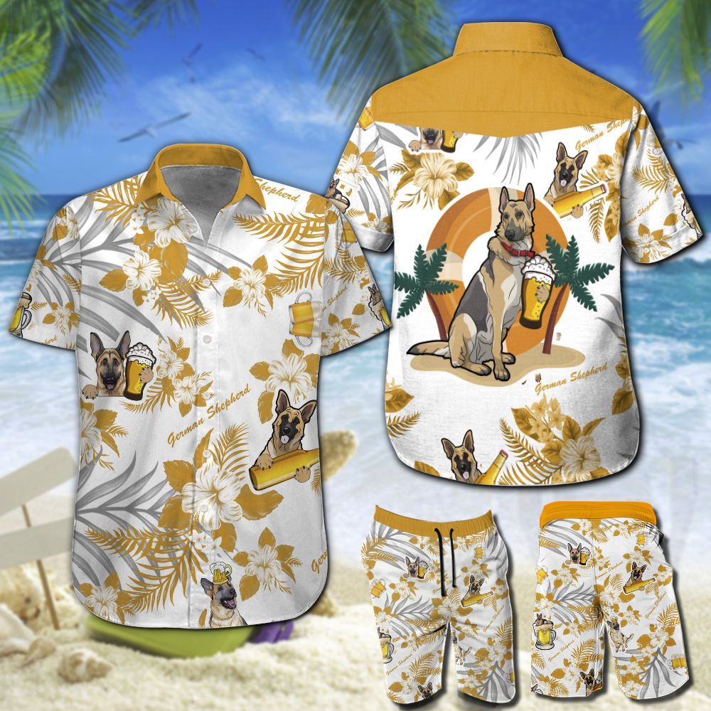 German Shepherd Beer Hawaii Shirt 202 Ha94683