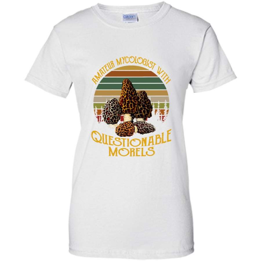 Amateur Mycologist With Questionable Morels, Classic Vintage Retro Design A – Gildan Women Shirt