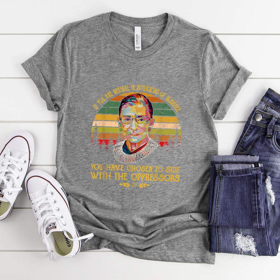 Ruth Bader Ginsburg Notorious RBG TShirt Quote Feminist Gift  Classic Canvas