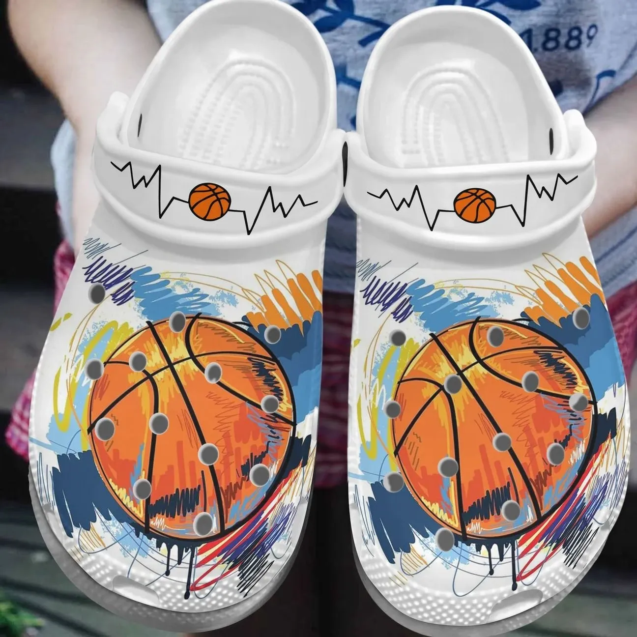 Basketball Personalize Clog Custom Crocss Fashionstyle Comfortable For Women Men Kid Print 3D Basketball In My Heart