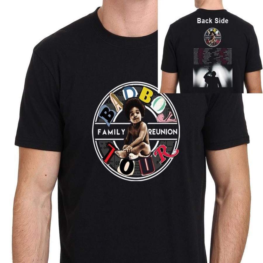 Bad Boy Family Reunion Tour Mens Black T Shirt