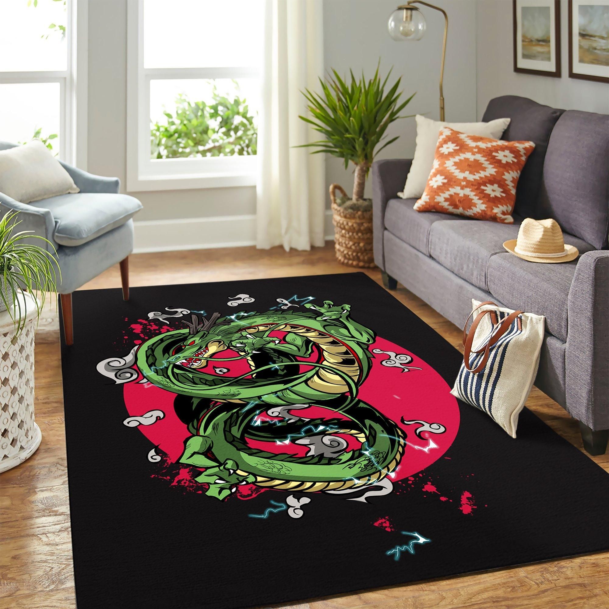 Shenron Dragon Ball Area Rug Geeky Carpet – Home Decor – Bedroom Living Room Décor