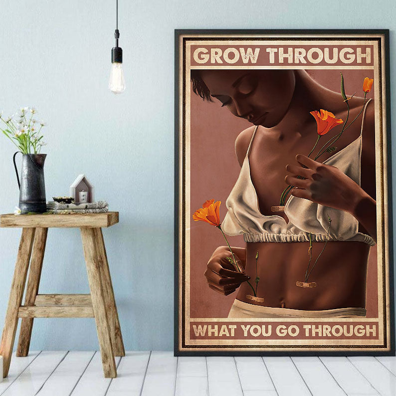 South Africa Custom Canvas Prints Awesome Black Poster Prints African Woman Black Man Beautiful Wall Hanging