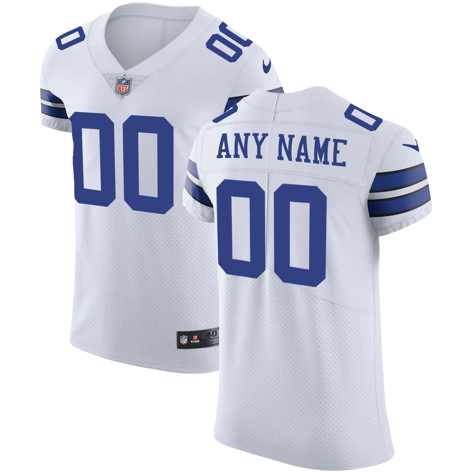 Dallas Cowboys Vapor Untouchable Custom Elite Jersey – White