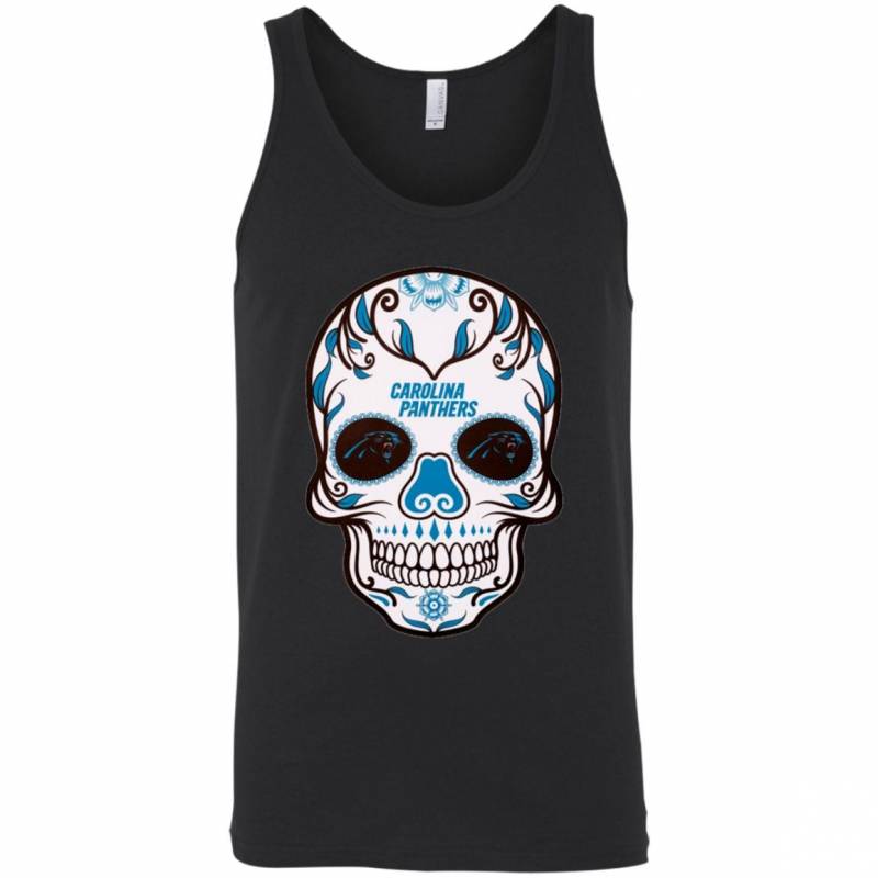 Carolina Panthers sugar skull shirts