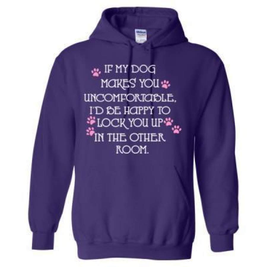 AGR If My Dogs Makes You Uncomfortable Id Be Happy To Lock You Up In The Corner Room – Heavy Blend™ Hooded Sweatshirt