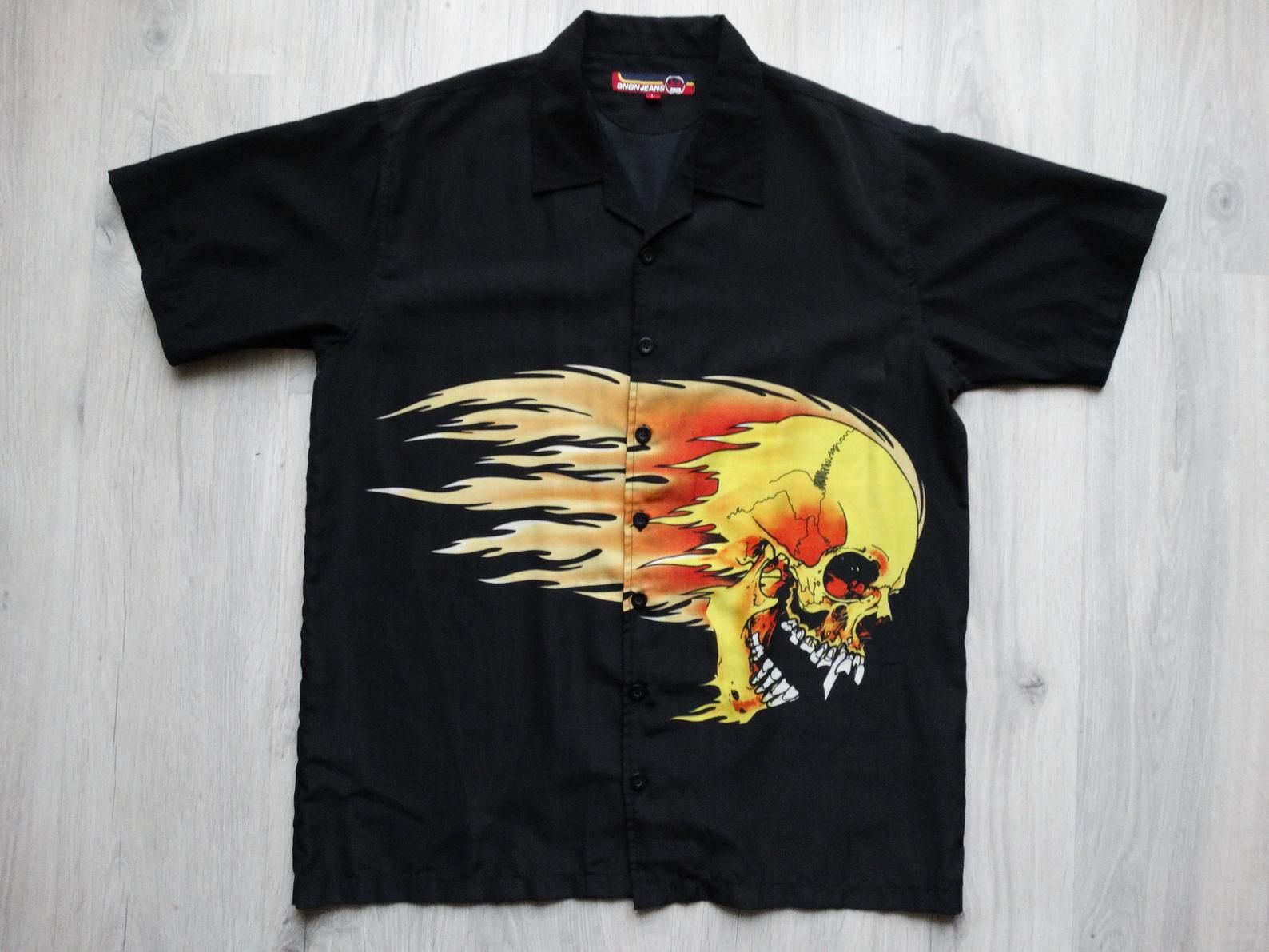 Vintage Metallica Pushead Flame Shirt L