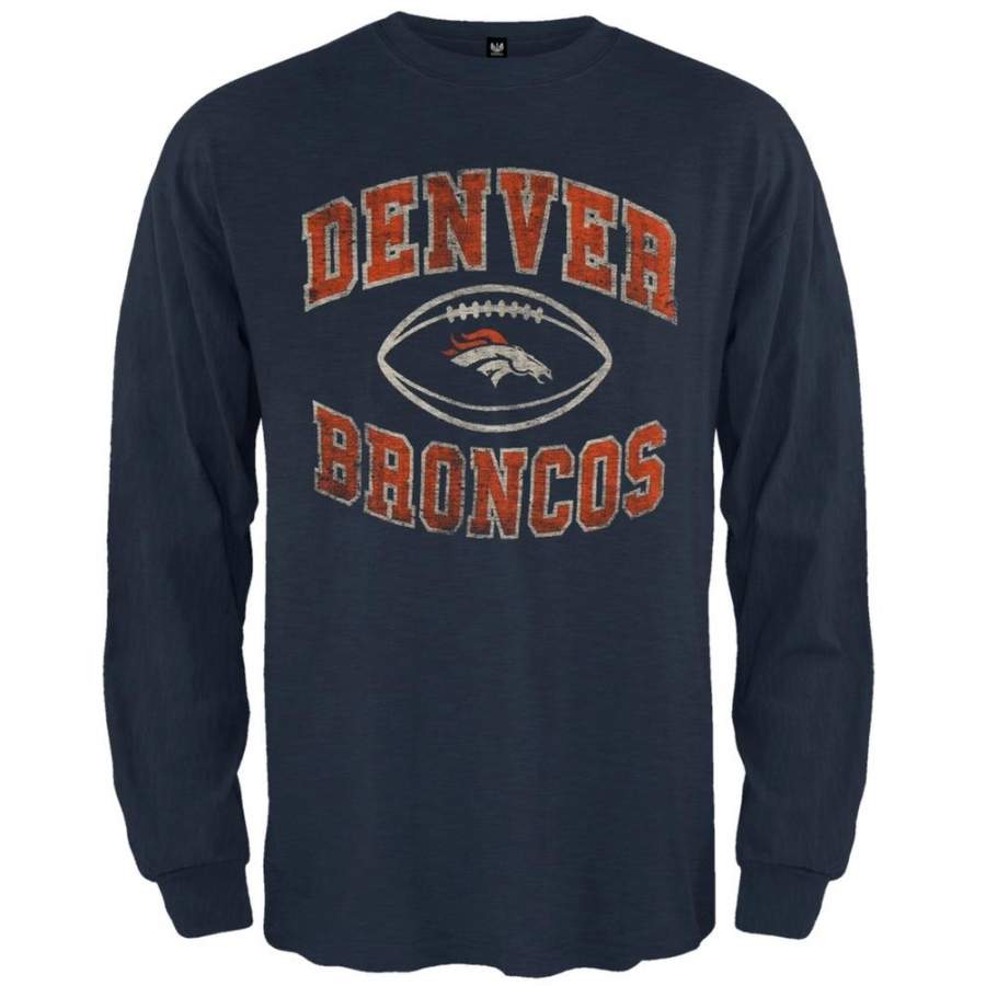 Denver Broncos – Logo Scrum Premium Long Sleeve T-Shirt