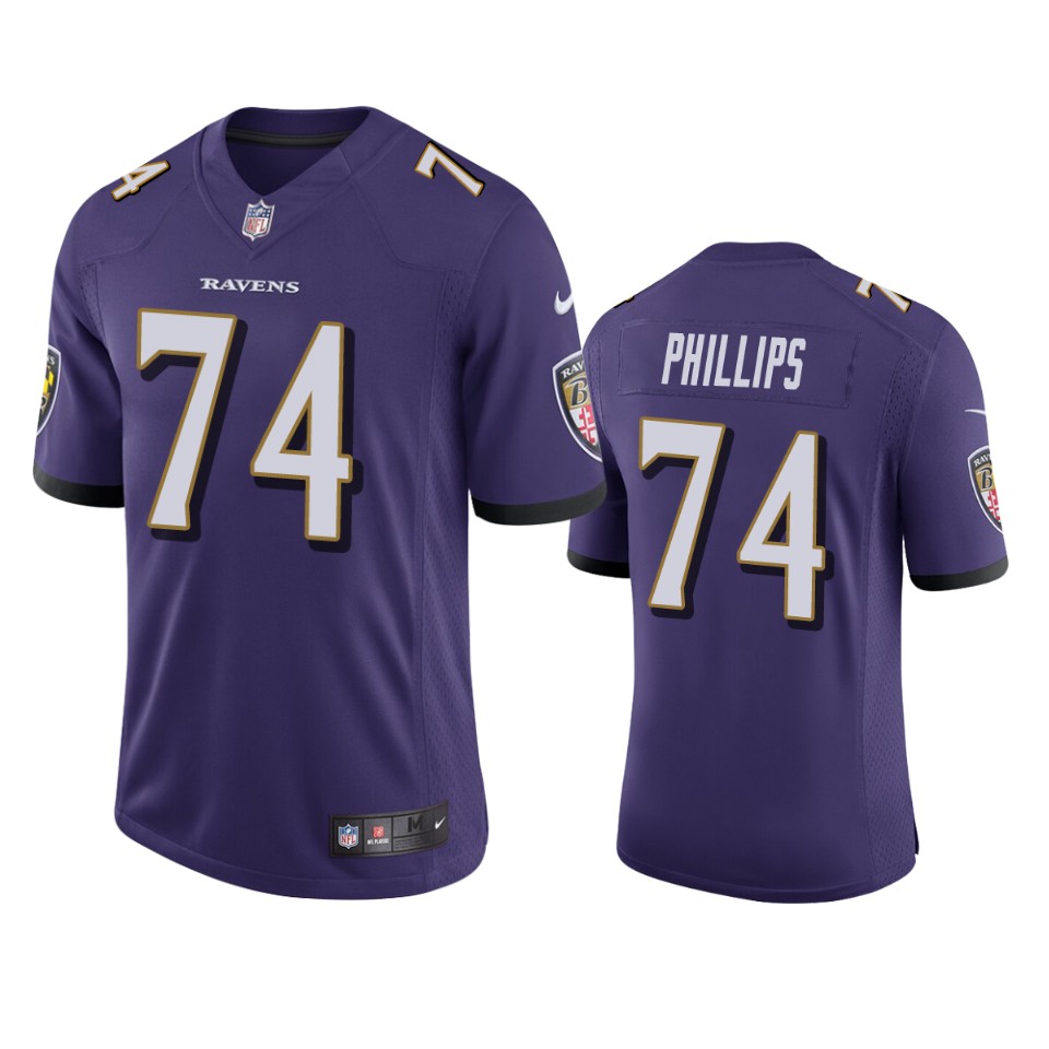 Baltimore Ravens Tyre Phillips Purple Vapor Limited Jersey