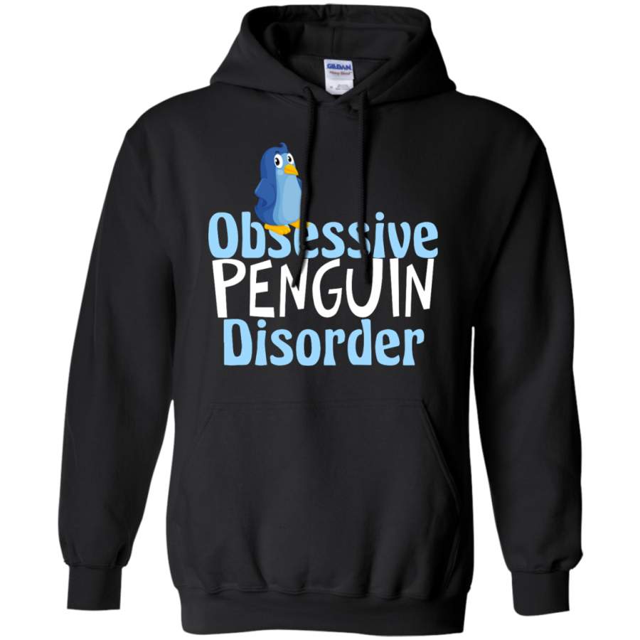 Cute Obsessive Penguin Disorder Pullover Hoodie