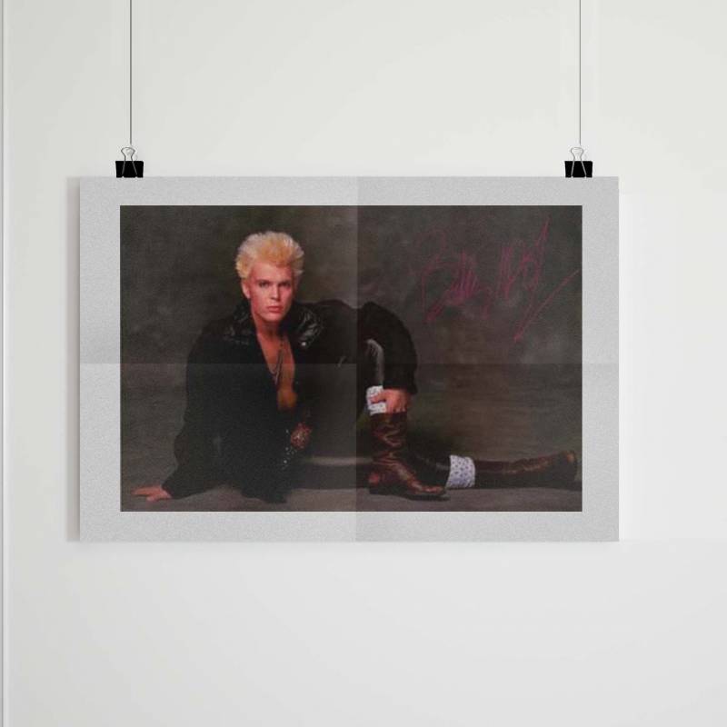 Billy Idol Portrait 1984 Poster