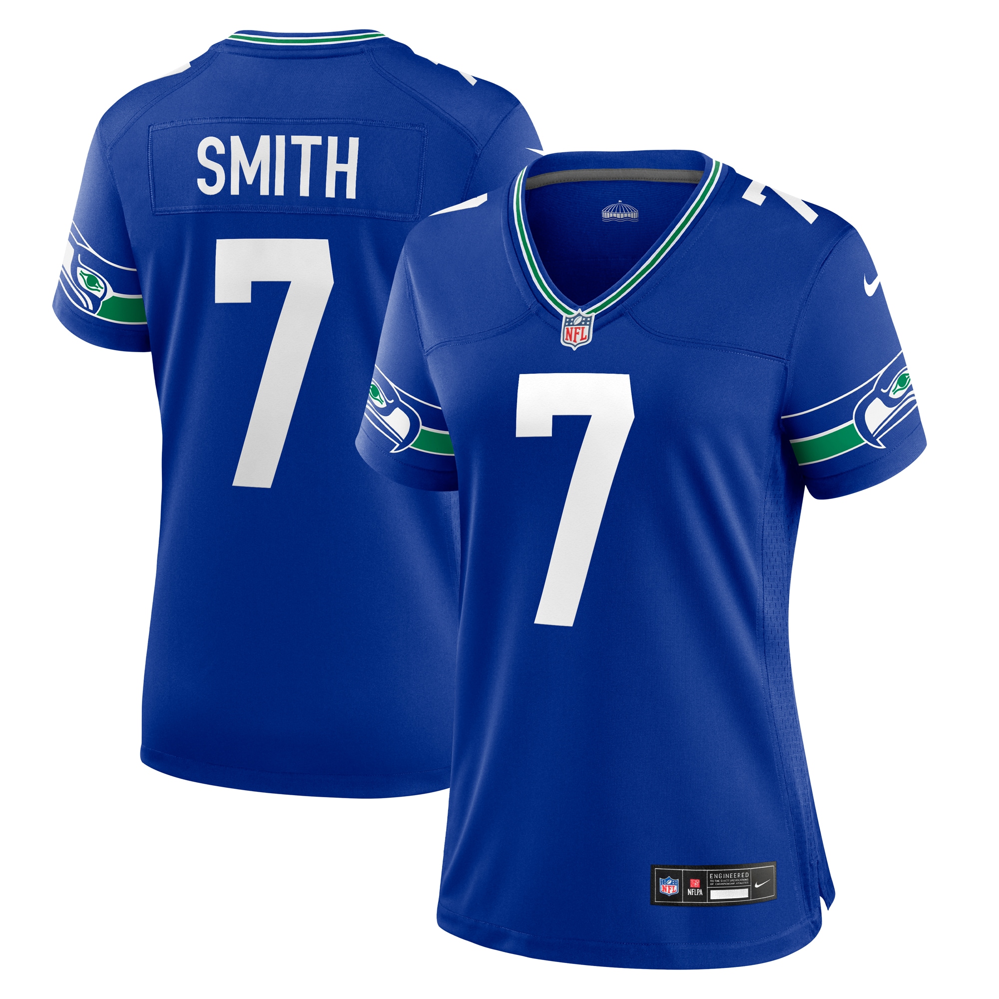 Geno Smith Seattle Seahawks Women's Player Jersey – Royal