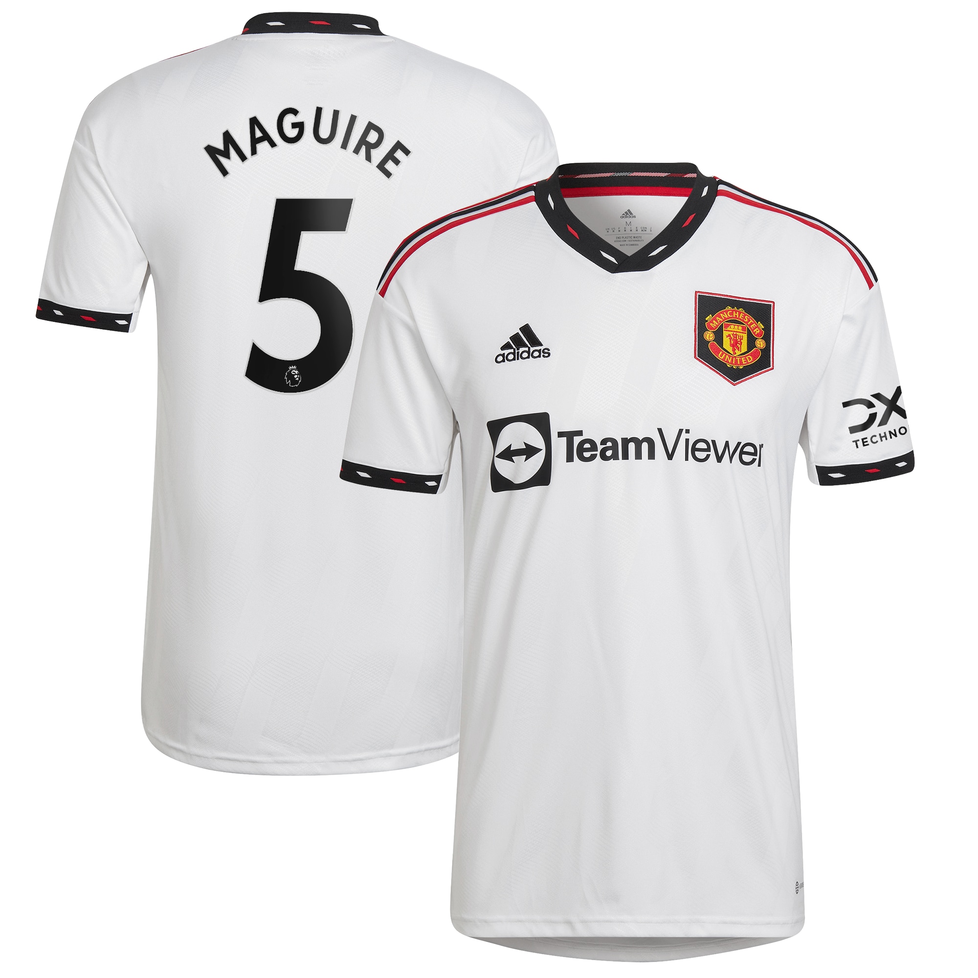 Harry Maguire Manchester United 2022/23 Away Replica Player Jersey – White