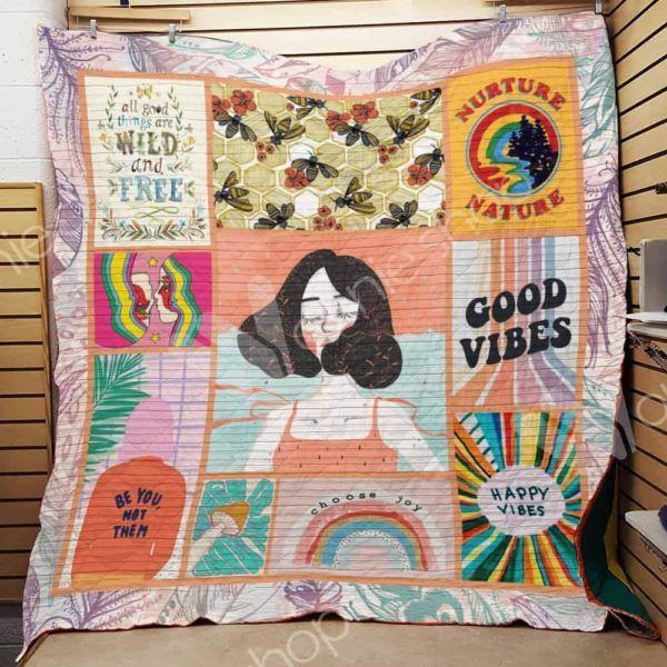 Hippie F2201 82o31 3D Quilt Blanket HGM38