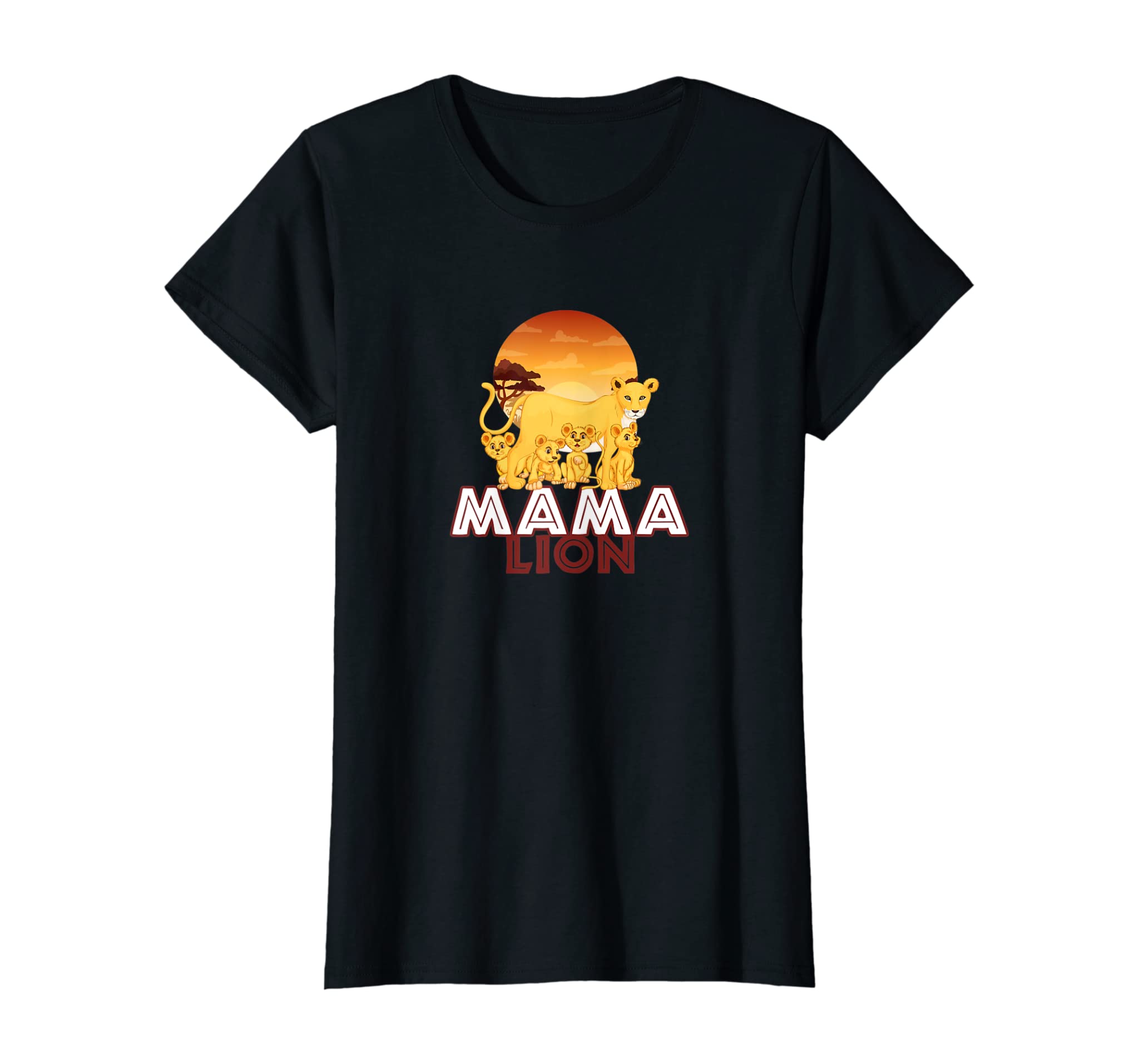 Mama Lion T-Shirt – Big Cat Family Mother Children Tee