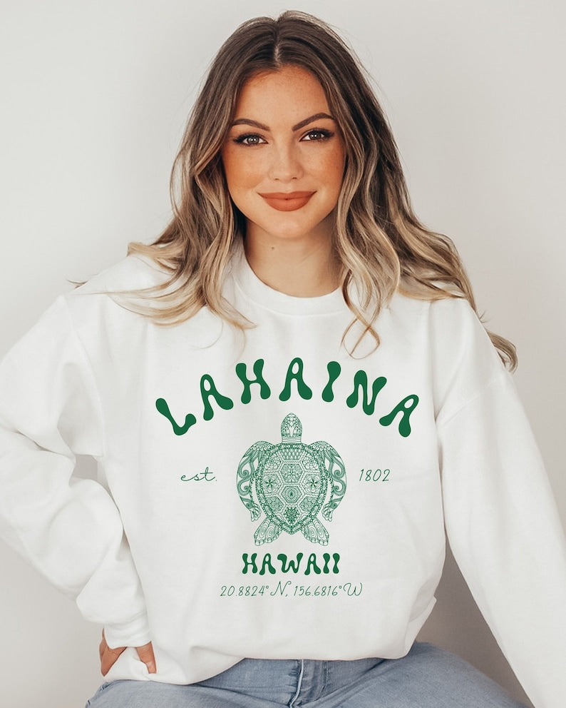 Lahaina Maui Hawaii Sweatshirt, Lahaina Memories, Lahaina Strong, Destination Shirt, City Shirt, Hawaii Souvenir, Maui Souvenir, Maui Love Sws2084