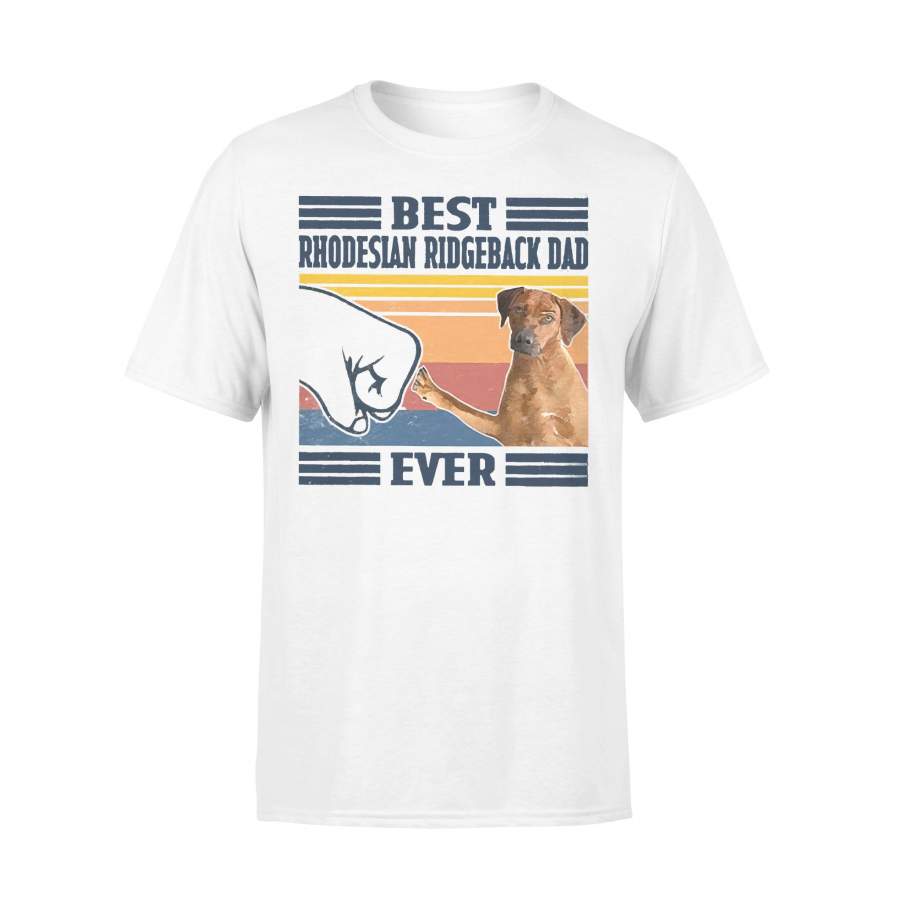 Best Rhodesian Ridgeback Dad Ever Vintage Father’s Day T-shirt