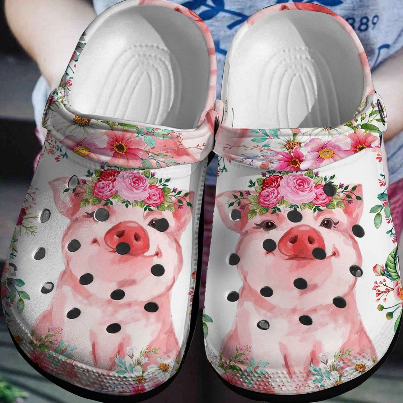 Pig Personalized Clog, Custom Name, Text, Color, Number Fashion Style For Women, Men, Kid, Print 3D Lovely Pig