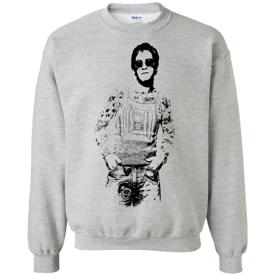 Elton John Mens T Shirt Cream Noddy Dungarees Pullover Sweatshirt