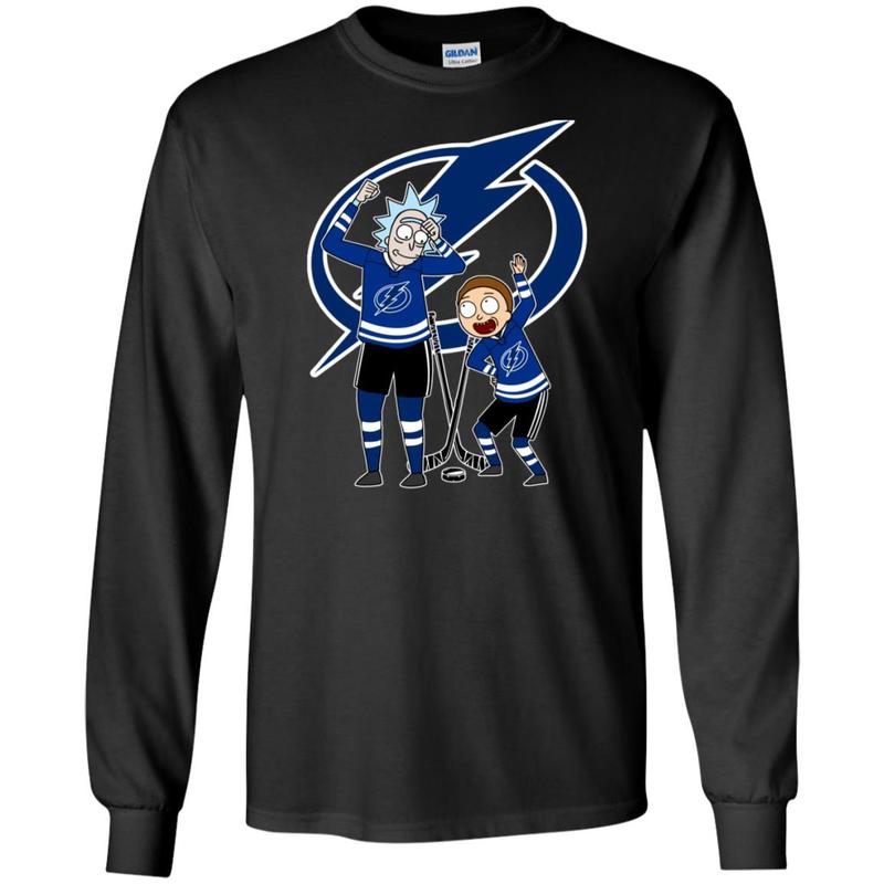 Rick And Morty Tampa Bay Lightning Happy Winner Long Sleeve Tee