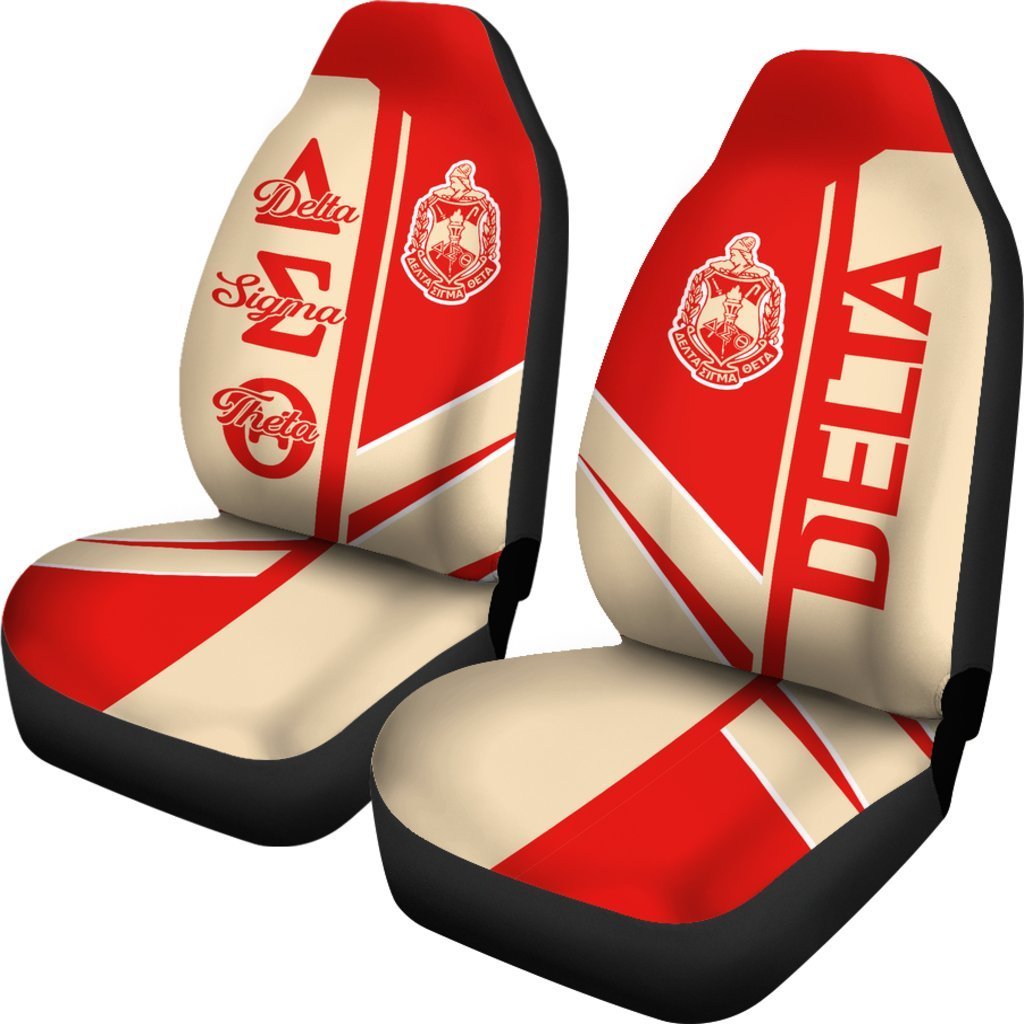 Greek Life Car Seat Cover S – Delta Sigma Theta Dst Half Concept (Set Of 2)