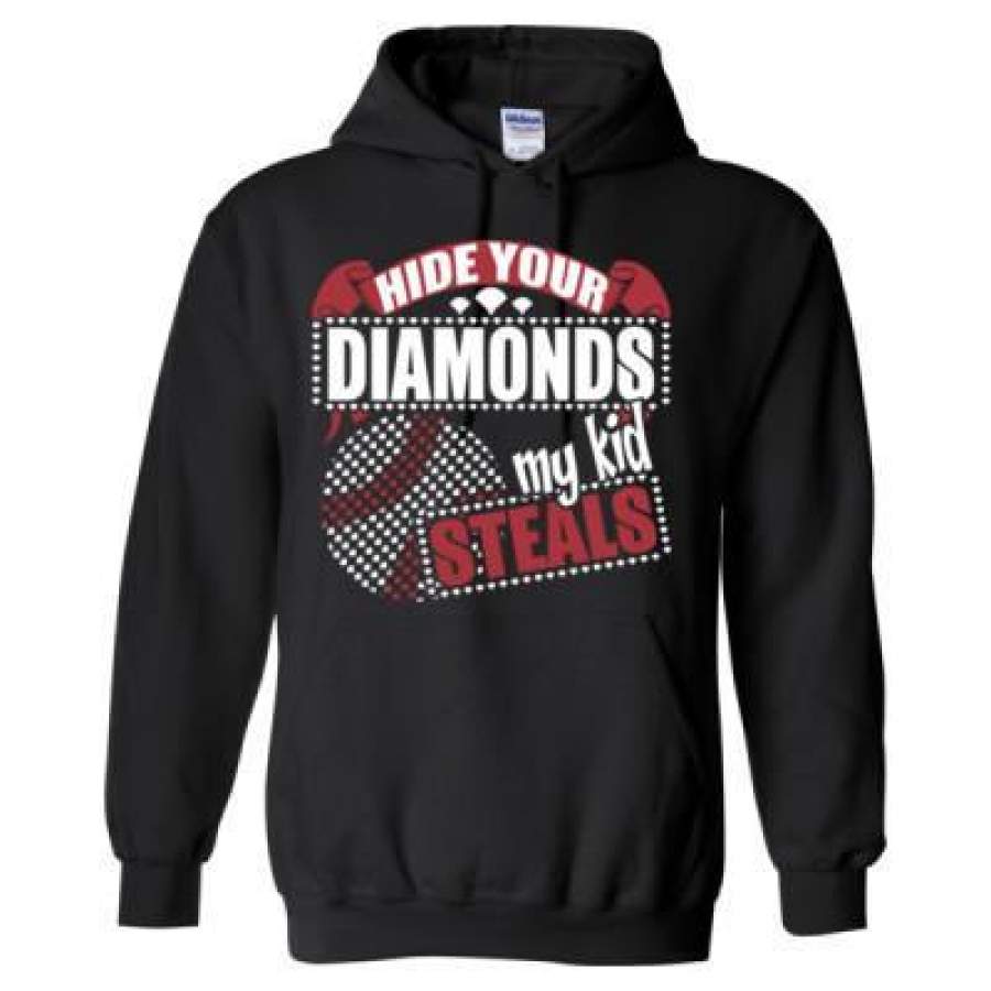 AGR Hide Your Diamonds My Kid Steals – Heavy Blend™ Hooded Sweatshirt