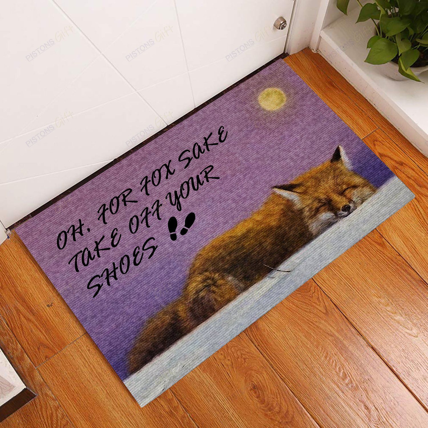 Painting For Fox Sake Take Off Shoes Doormat