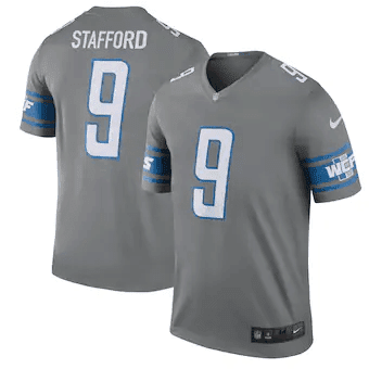 Matthew Stafford Detroit Lions 2017 Color Rush Legend Steel 3D Jersey