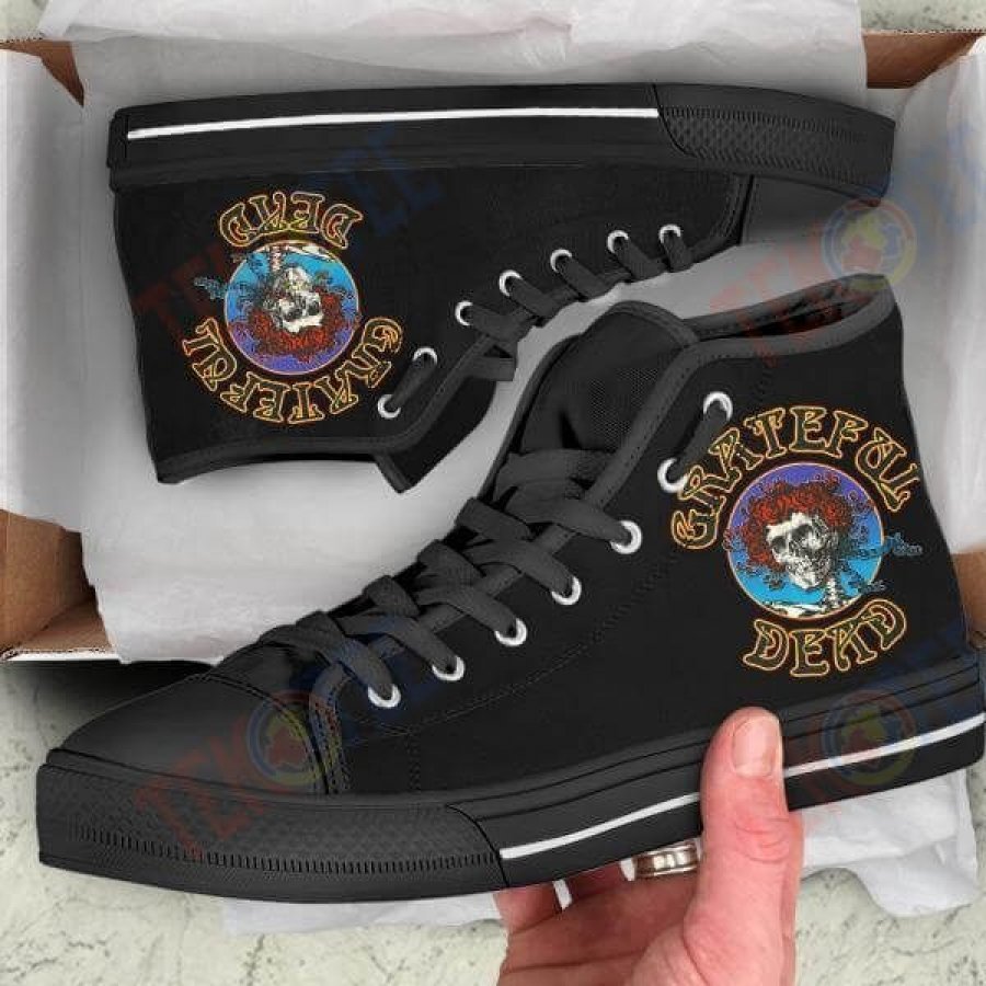 Mens Womens Grateful Dead High Top Vans Shoes TMT760