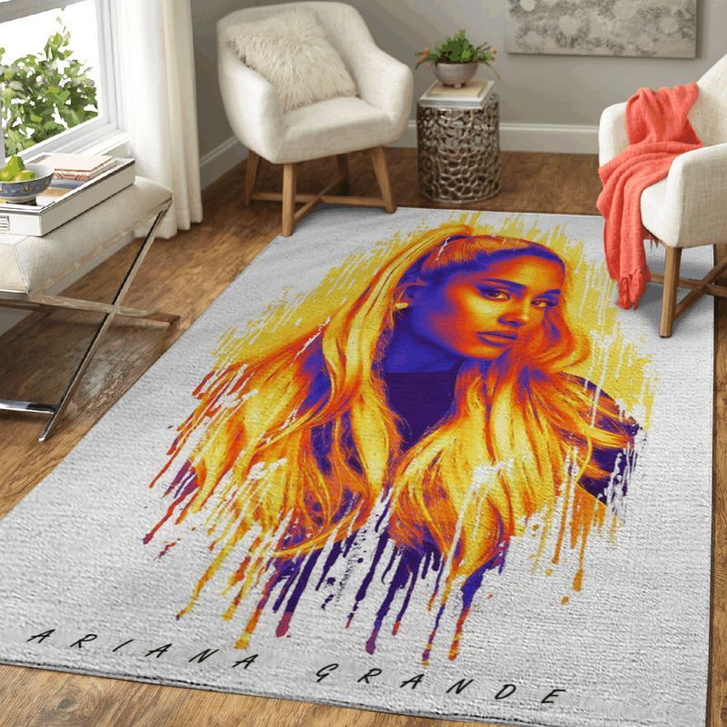 Ariana Grande American Singer Art Area Rug Living Room Rug Home Decor Floor Decor