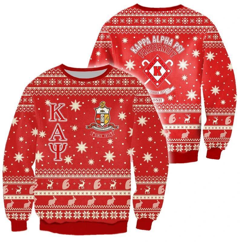 Greek Life Sweatshirt – Crewneck Sweatshirt Christmas Kappa Alpha Psi 1911 Fraternity Inc