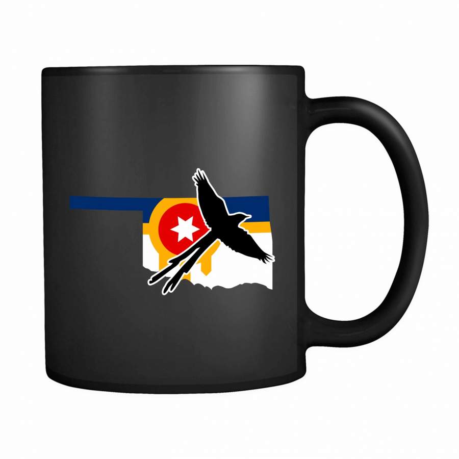 Oklahoma Tulsa Flag Scissor-Tail Bird Native American 11oz Mug