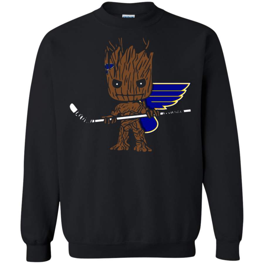 AGR Groot I Am Ice Hockey Player Team St. Louis Blues Sweatshirt