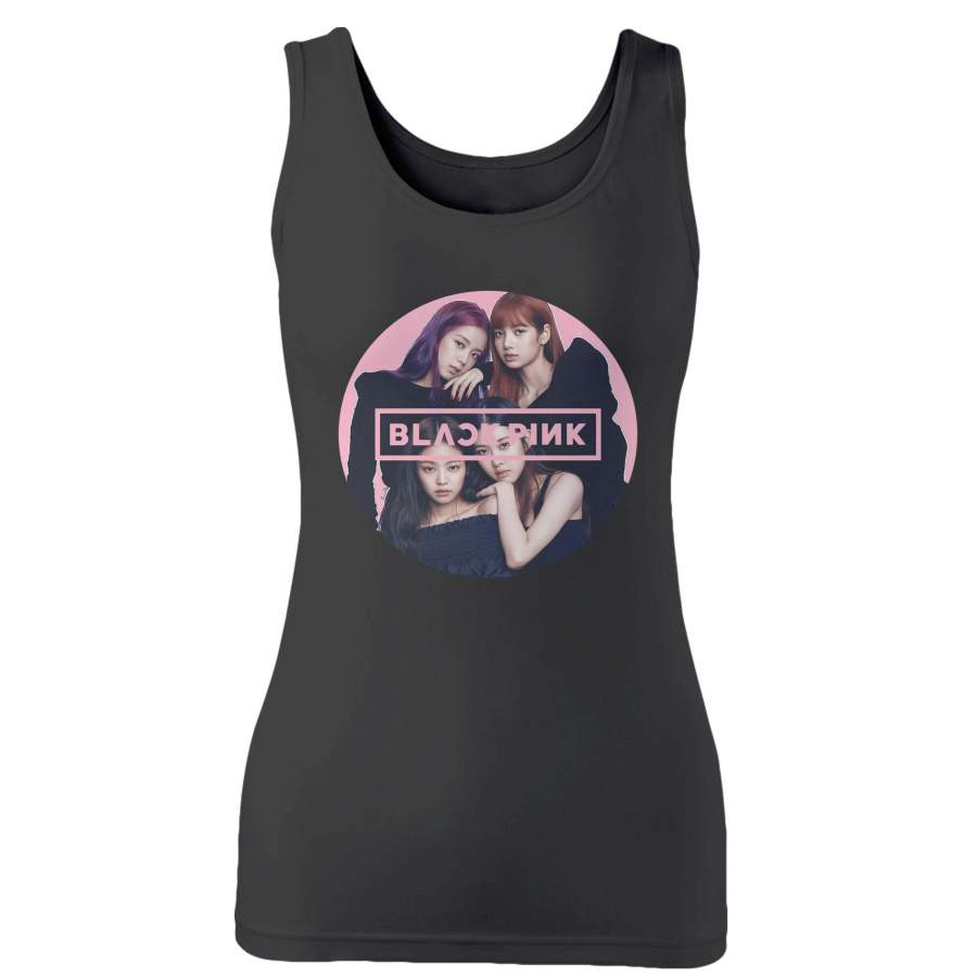 Black Pink K Pop Logo Woman’s Tank Top