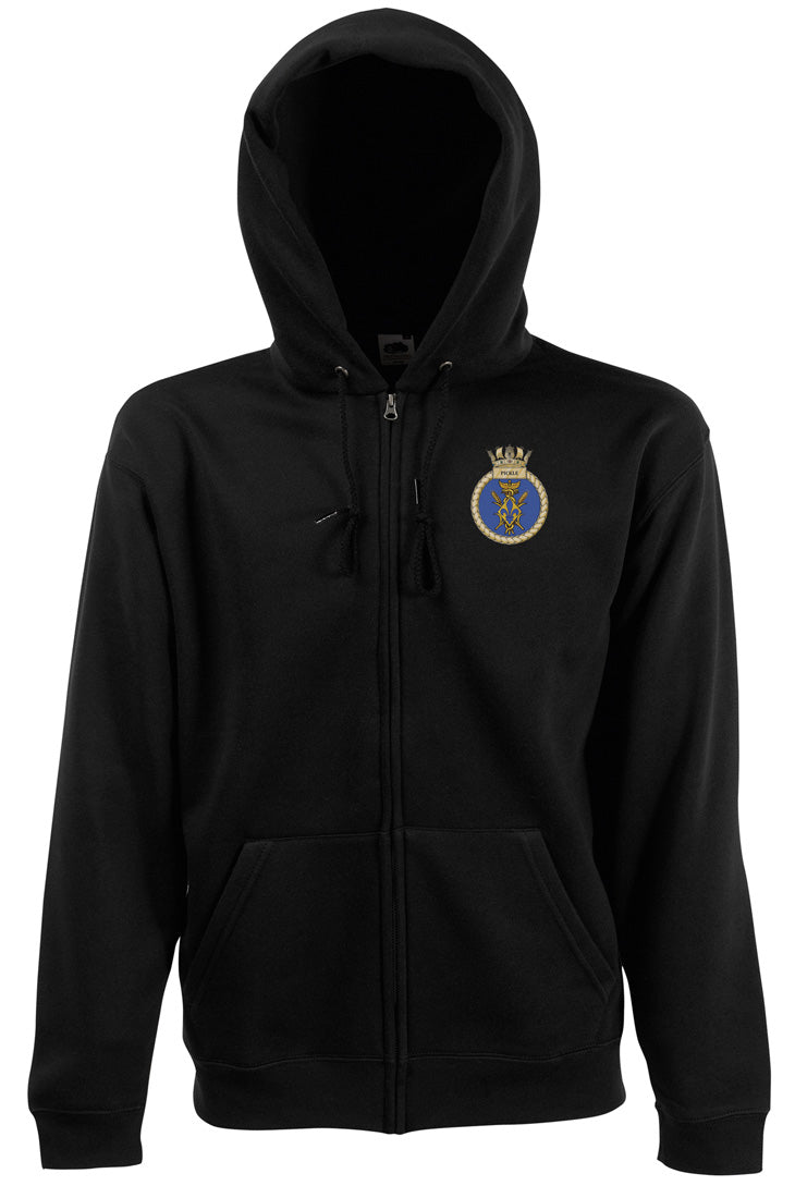 HMS Pickle - Official Royal Navy Zipped Hoodie Jacket - Embroidered ...