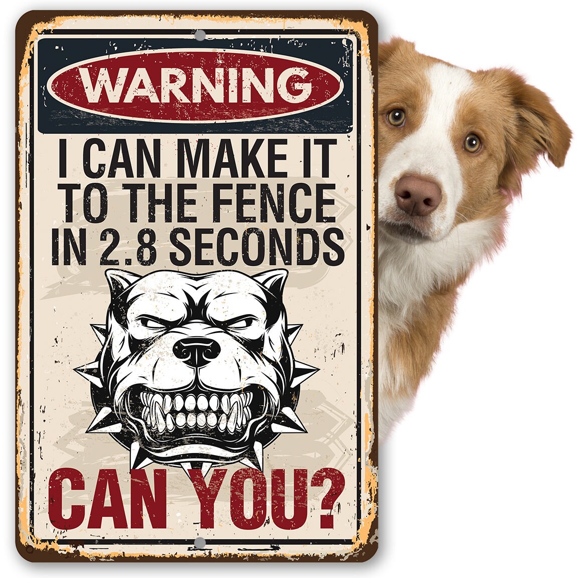 Metal Sign – Danger! Beware Bad Dog, Does Not Bark – Durable – Use Indoor/Outdoor – 8″ x 12″ or 12″ x 18″ Aluminum Tin Awesome Metal Poster