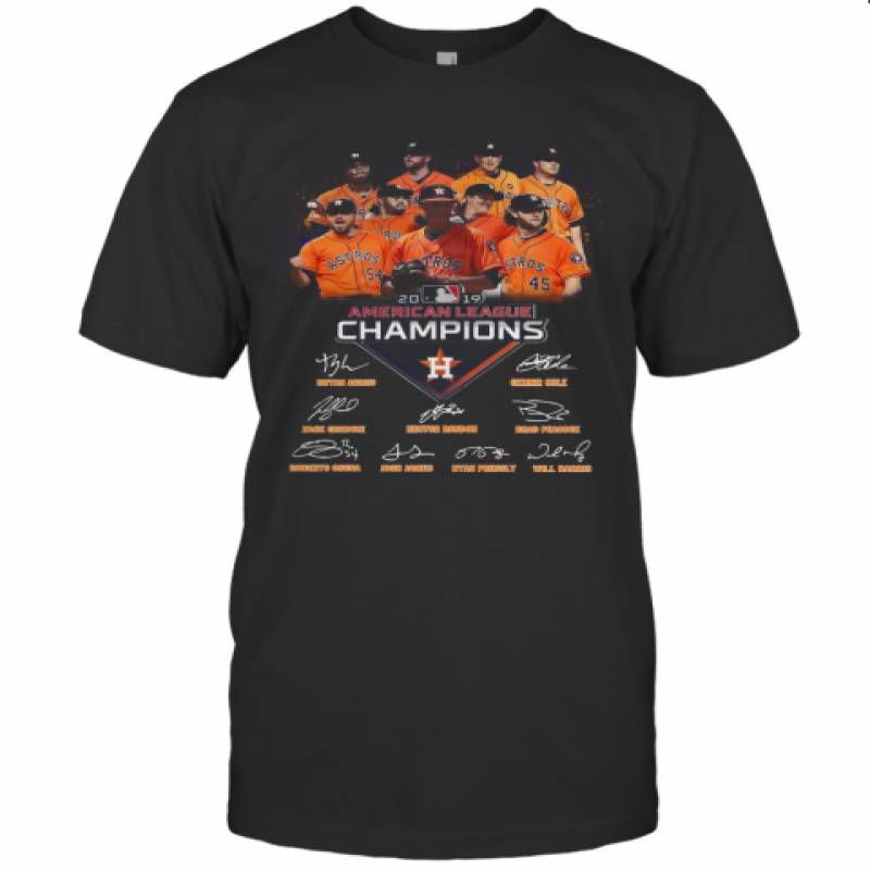 Houston Astros 2019 American League Champions Signature T-Shirt