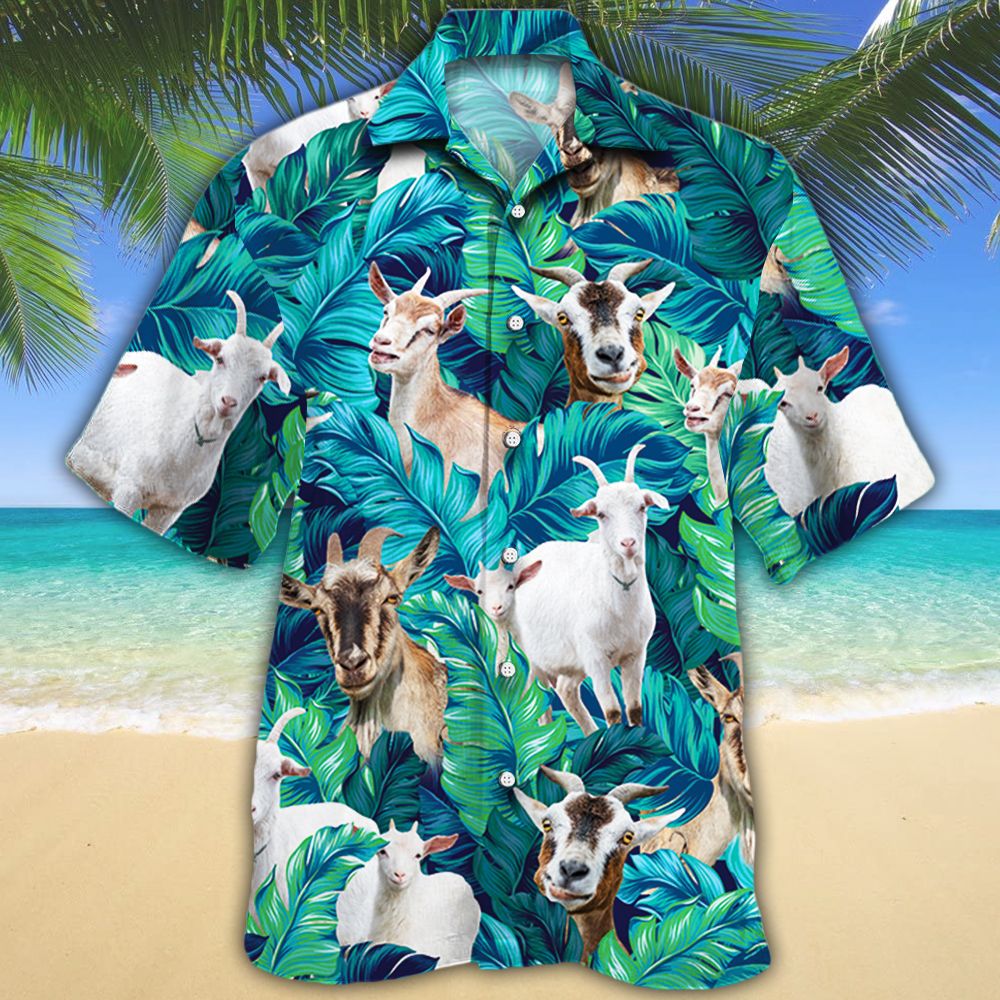 Goat Lovers Hawaiian Shirt - EcoSpringFarm