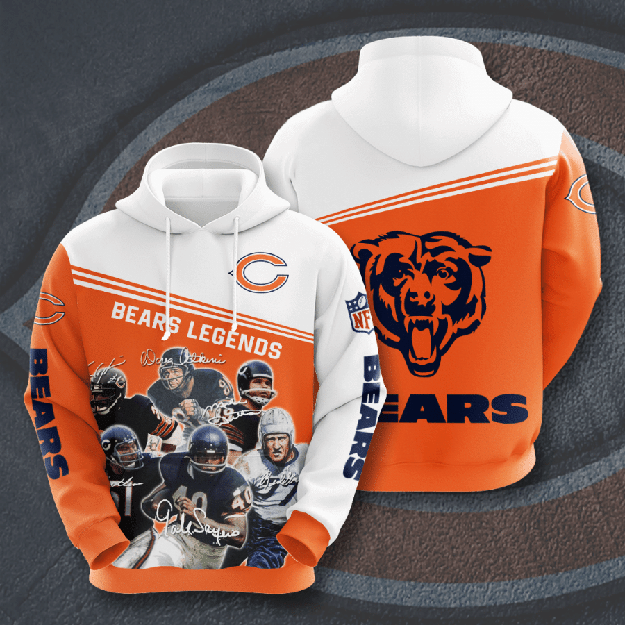 Chicago Bears Legends Chicago Bears Legends 29 Unisex 3D Hoodie Gift For Fans