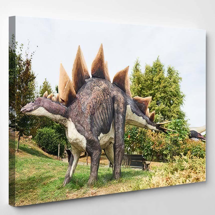 Quality Replicas Dinosaurs Museum Park Outdoors 6 – Dinosaur Animals Canvas Print