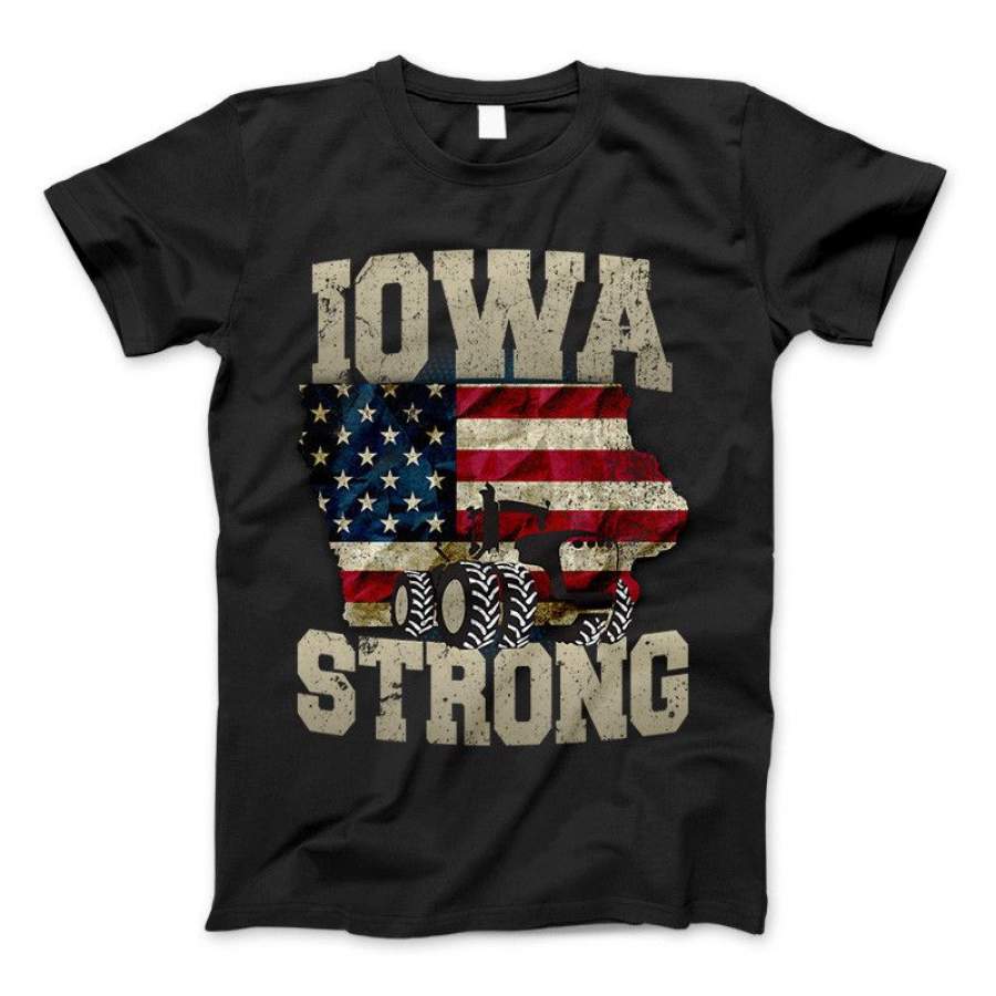 Iowa Farm Strong Farm Limited Edition Print Iowa State Farming T-Shirt & Apparel