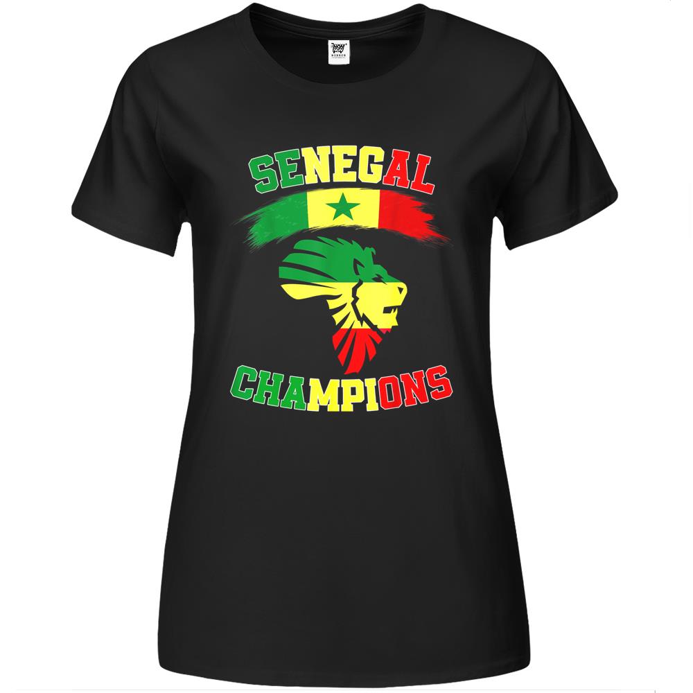 Senegal Champions 2022, Senegalese Soccer Team Flag Senegal Premium Womens T Shirts