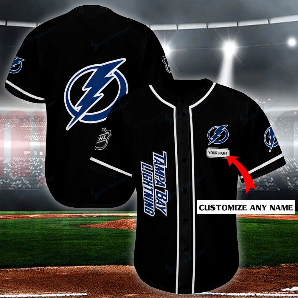 Personalize Baseball Jersey – Tampa Bay Lightning Personalized Baseball Jersey Shirt 129 – Baseball Jersey Lf