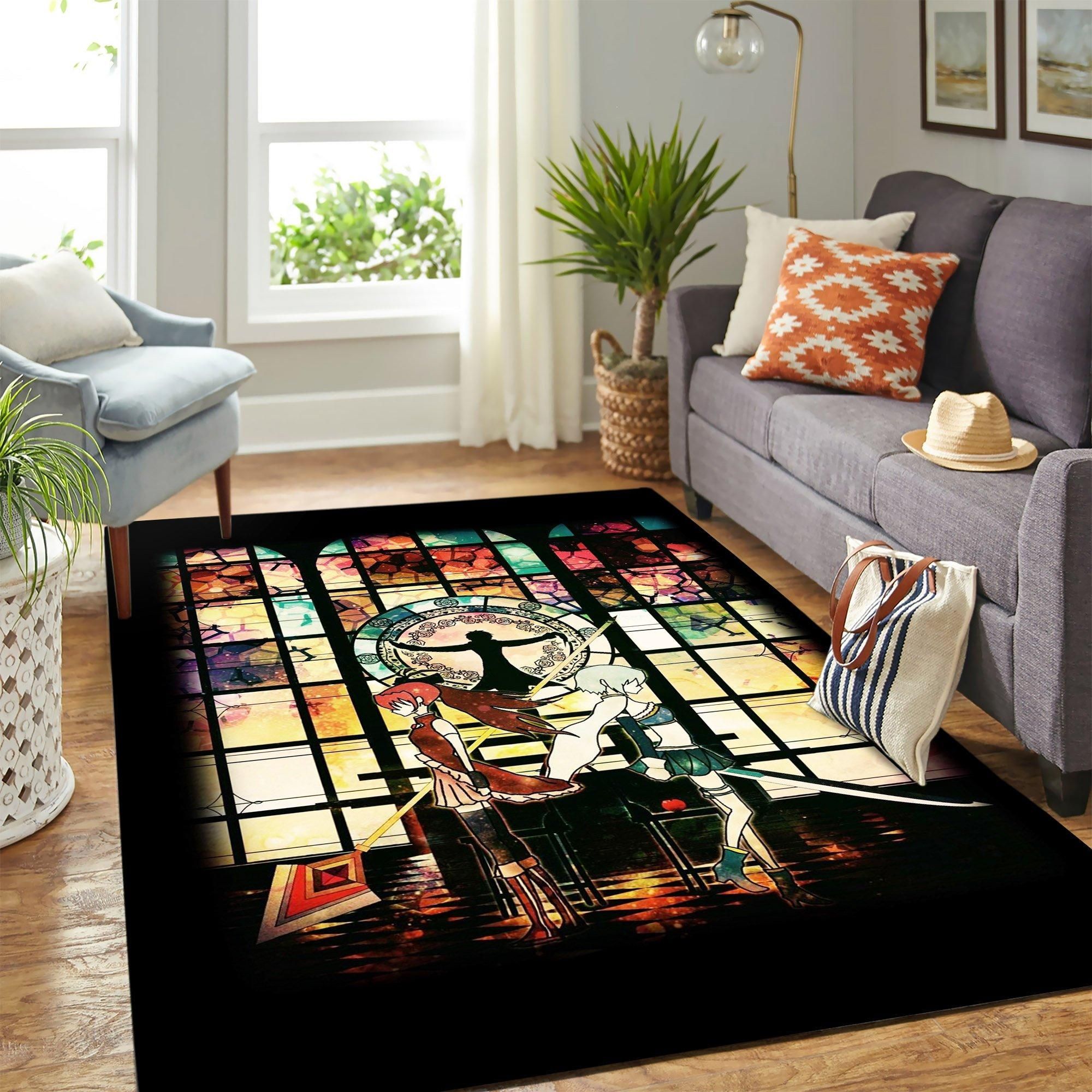 Madoka Magica Area Rug Geeky Carpet – home decor – Bedroom Living Room decor