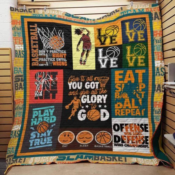 Basketball F1504 84o41 3D Quilt Blanket HGM9