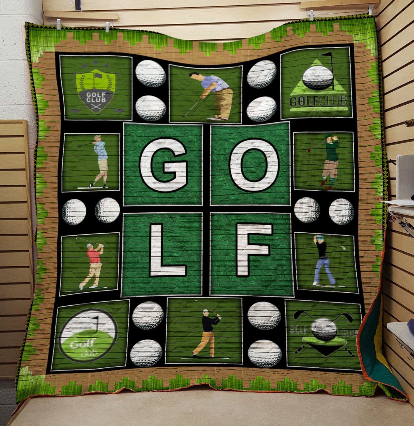 Golf 3 3D Quilt Blanket HGM47