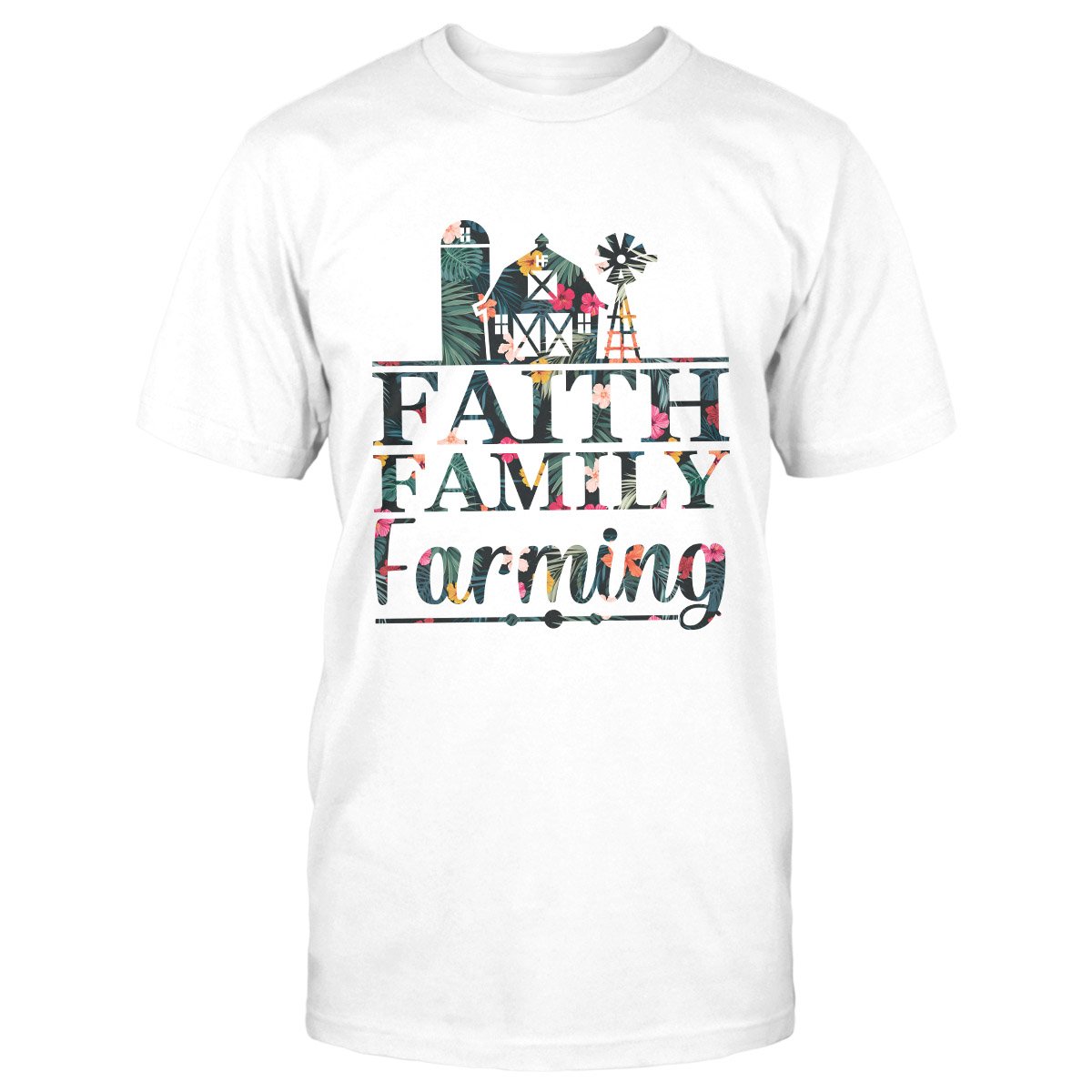 Faith Family Farming Floral Ez23 1210 Classic T-Shirt