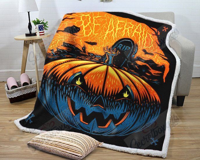 Halloween Pumpkin At Night Gs-Kl0608 Fleece Blanket