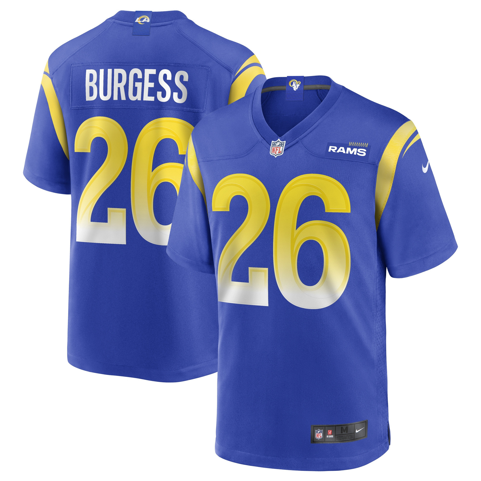 Terrell Burgess Los Angeles Rams Game Jersey – Royal NFL